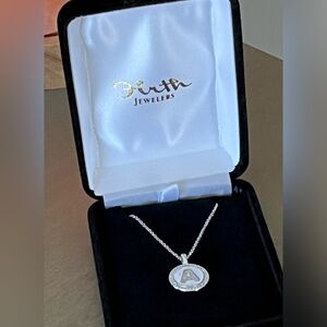 Stirling silver A necklace